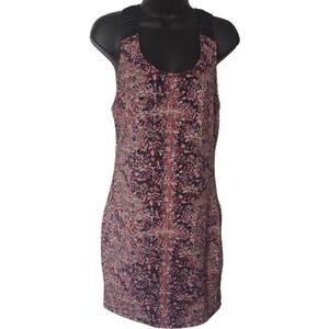 Free People Floral Bodycon Dress Navy Womens Medium